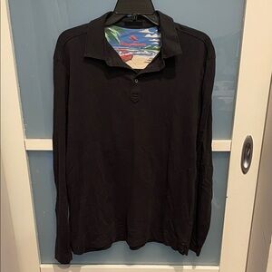 Tommy Bahama Black Polo Shirt for Men, M, EUC